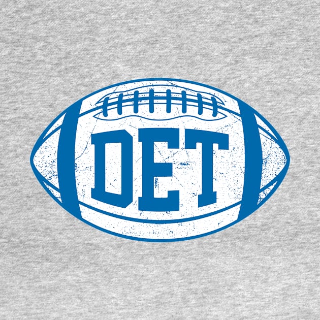 DET Retro Football - Blue by KFig21